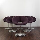 SET OF 6 ROTATING LITTLE APOLLO CHAIRS BY PATRICK NORGUET